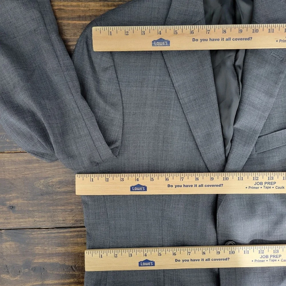 Lauren Ralph‎ Lauren Men's Sport Coat Blazer Two Button SRK SKN Gray Wool 40R